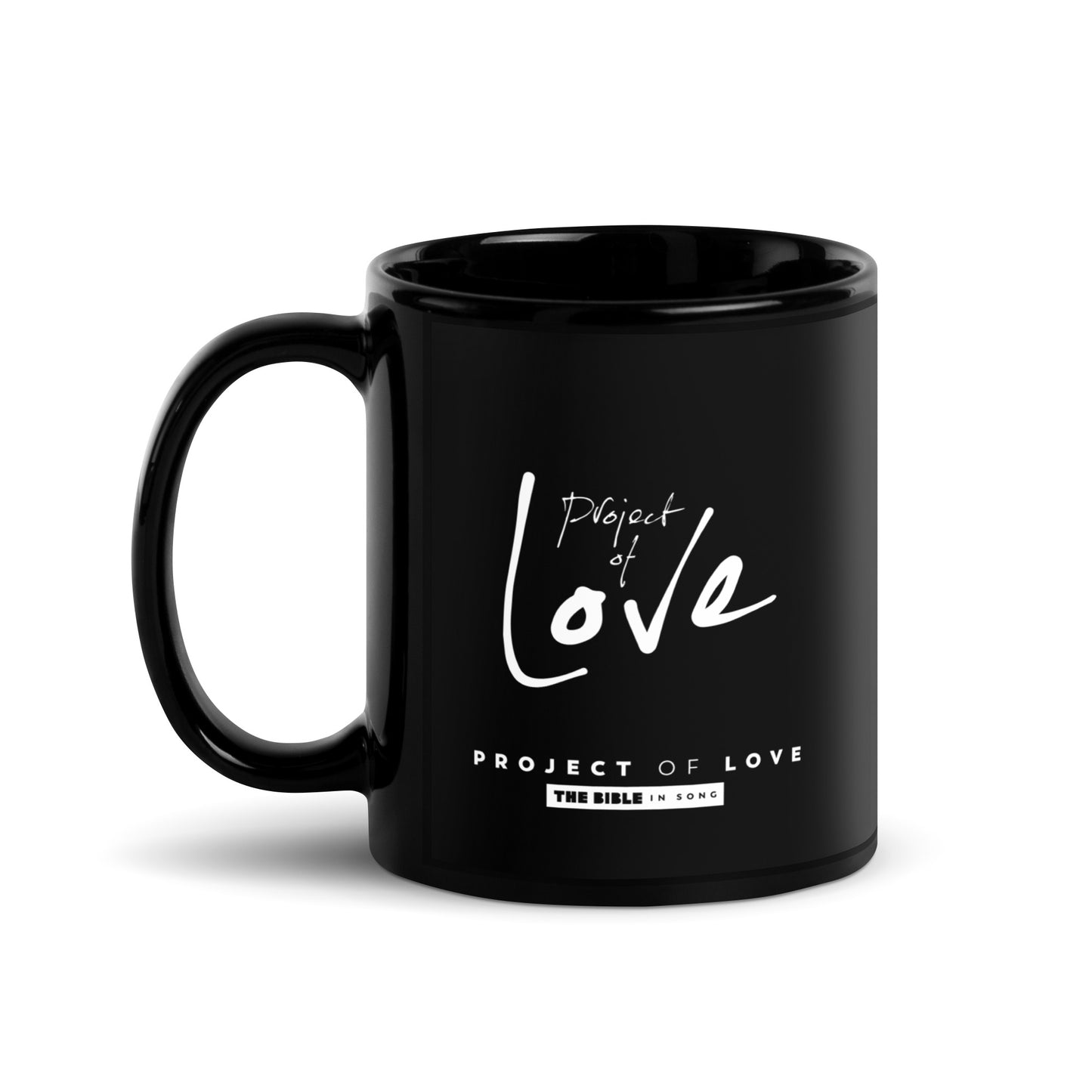 Black Glossy Mug Romans 10:17 'Faith Comes By Hearing'
