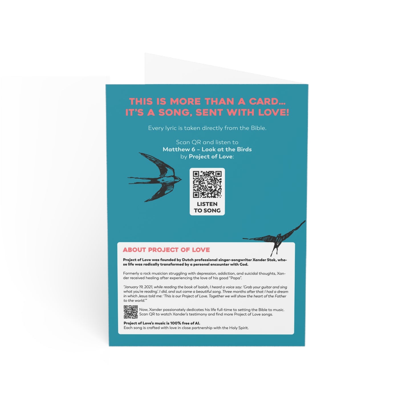Greeting Cards 'Matthew 6 - Look at the Birds' (10 pieces)
