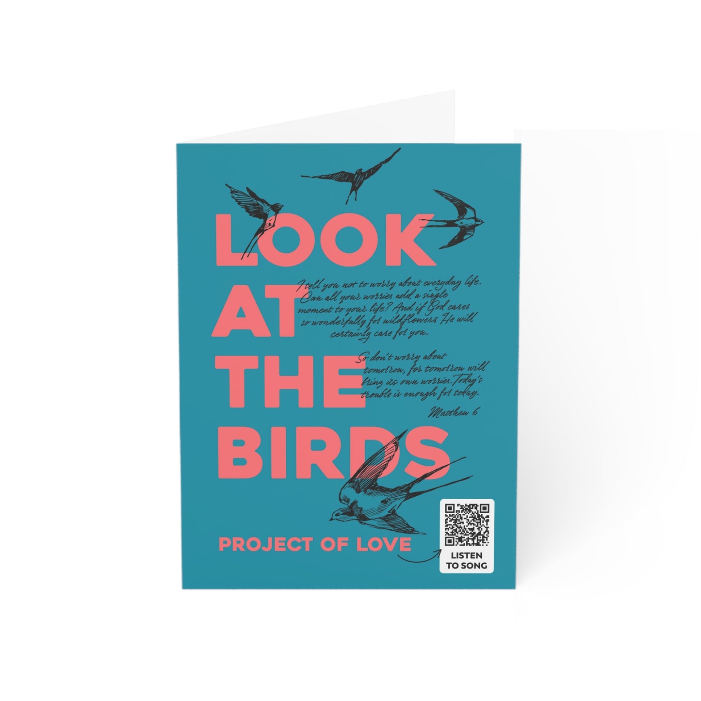 Greeting Cards 'Matthew 6 - Look at the Birds' (10 pieces)