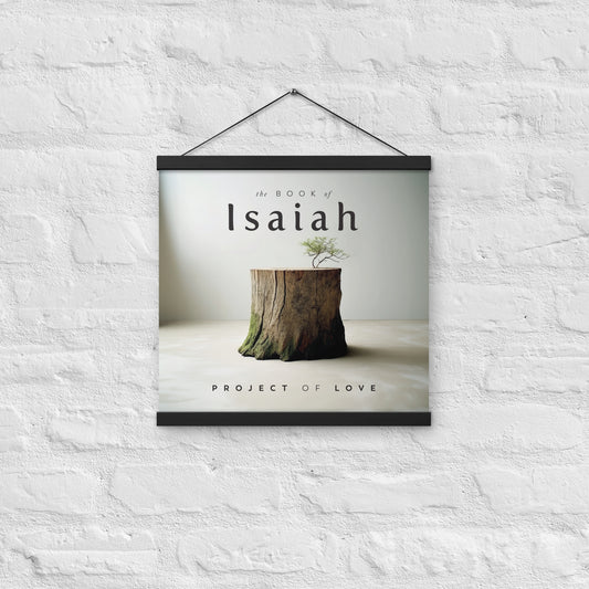 Poster 'The book of Isaiah' with hangers